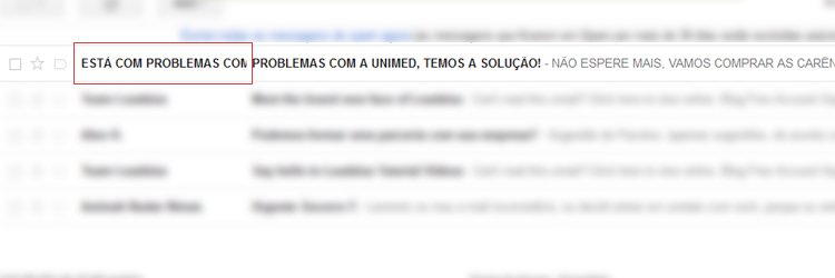 Nome do Remetente - Email Spam