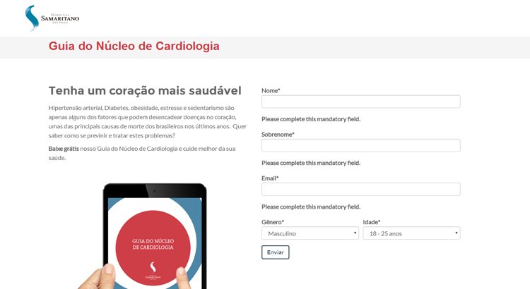 guia de cardiologia - exemplo de inbound marketing do hospital samaritano