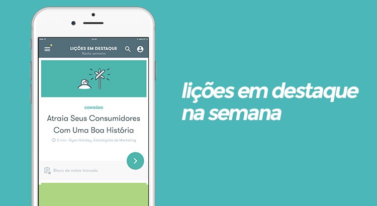 lições em destaque na semana - primer