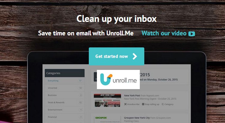 Unrollme - Sair do Spam