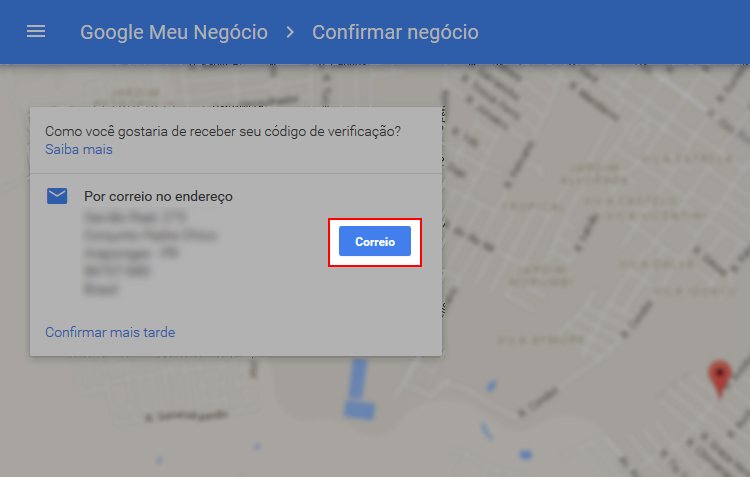 confirmar seu negócio no google