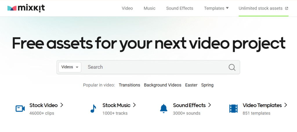 banco de videos gratuito mixkit