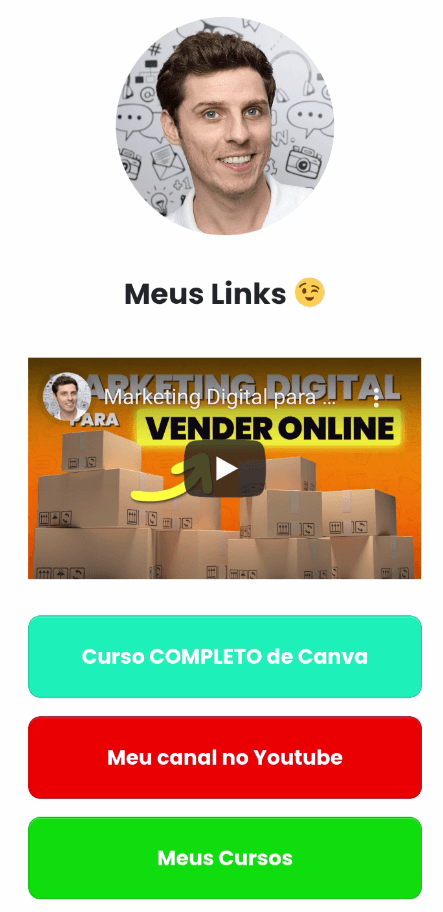 modelo de bio do Instagram