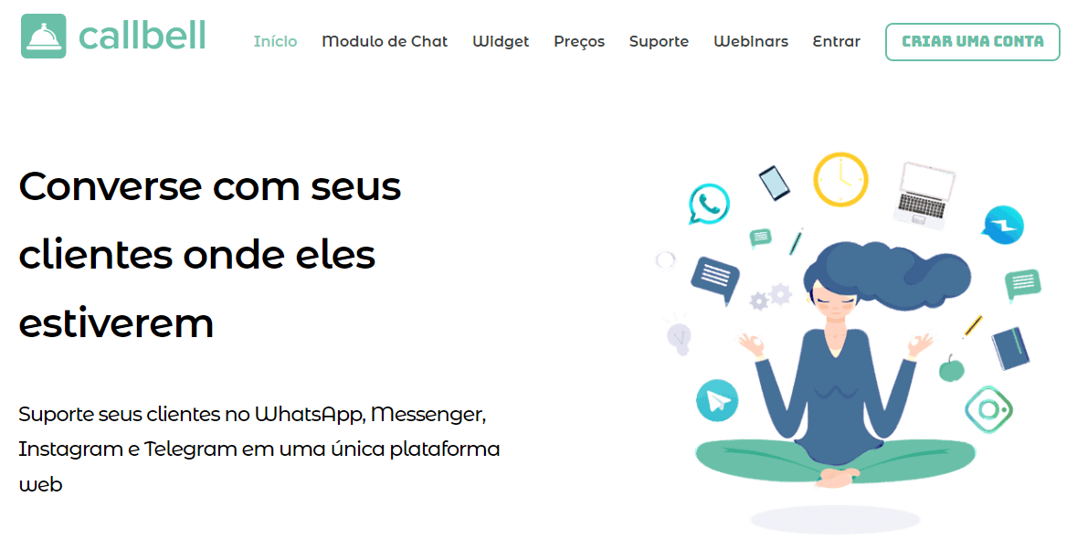 callbell atendimento via whatsapp