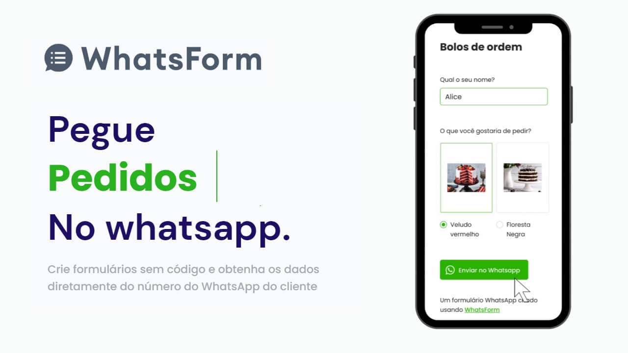 Como vender pelo Whatsapp com o Whatsform