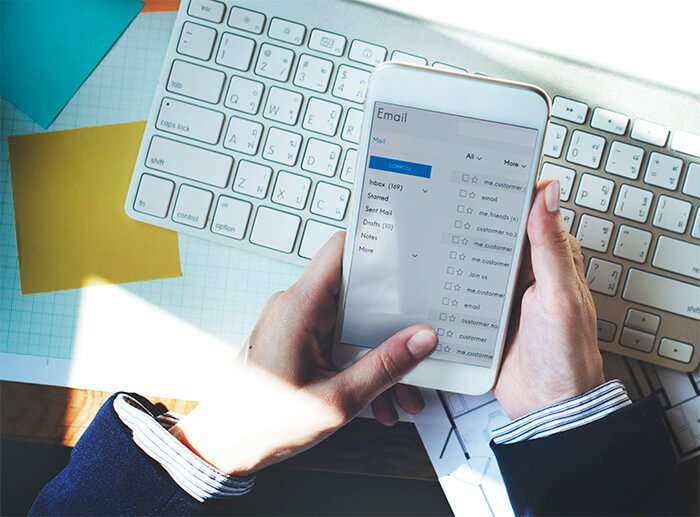 email para dispositivos móveis