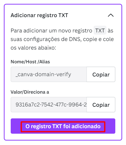 registro txt adicionado