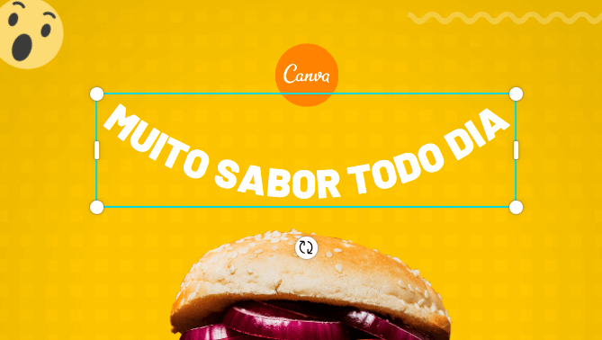 efeito texto curvo no canva