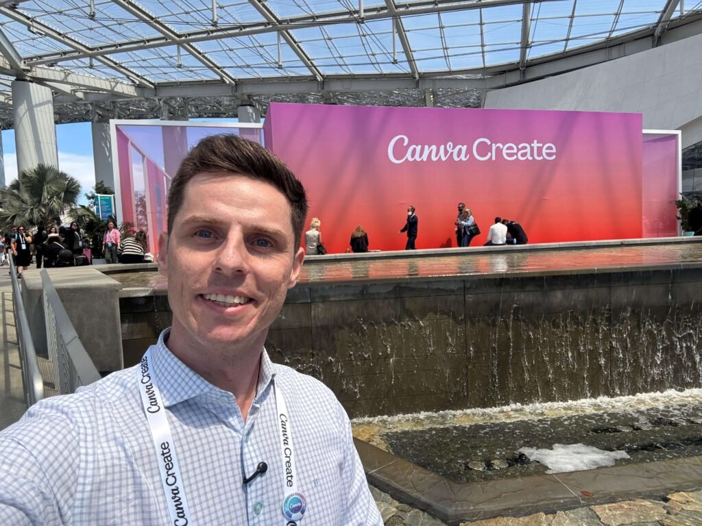 Darlan Evandro Expert Canva no Canva Create 2025 em Los Angeles.