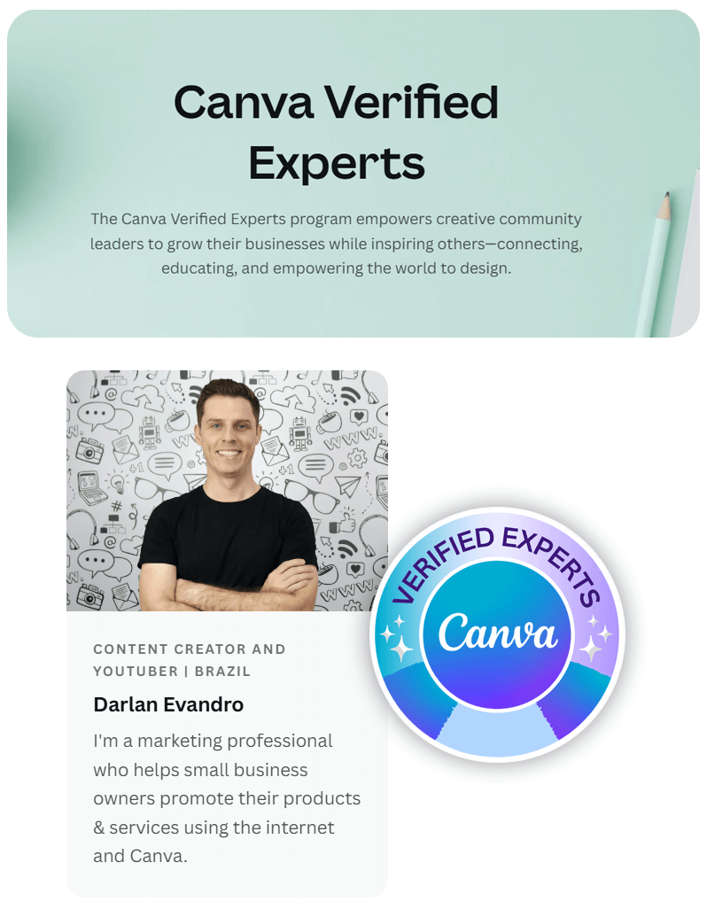 Darlan Evandro Canva Verified Expert Brasil