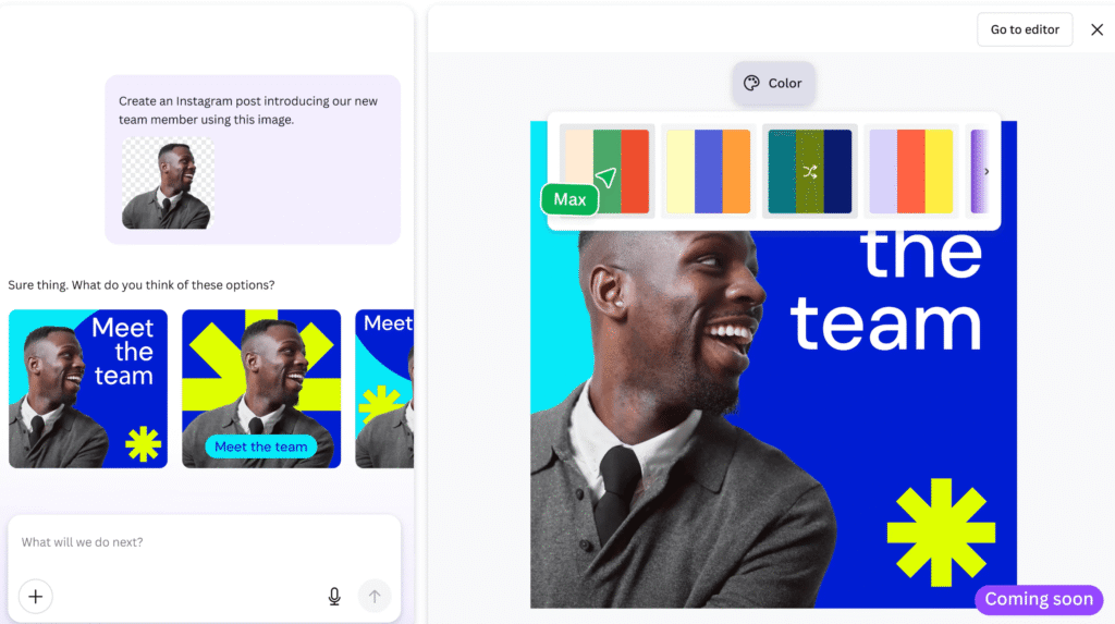 recursos de inteligência artificial do Canva