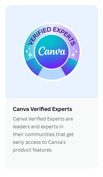 Selo de Canva Expert