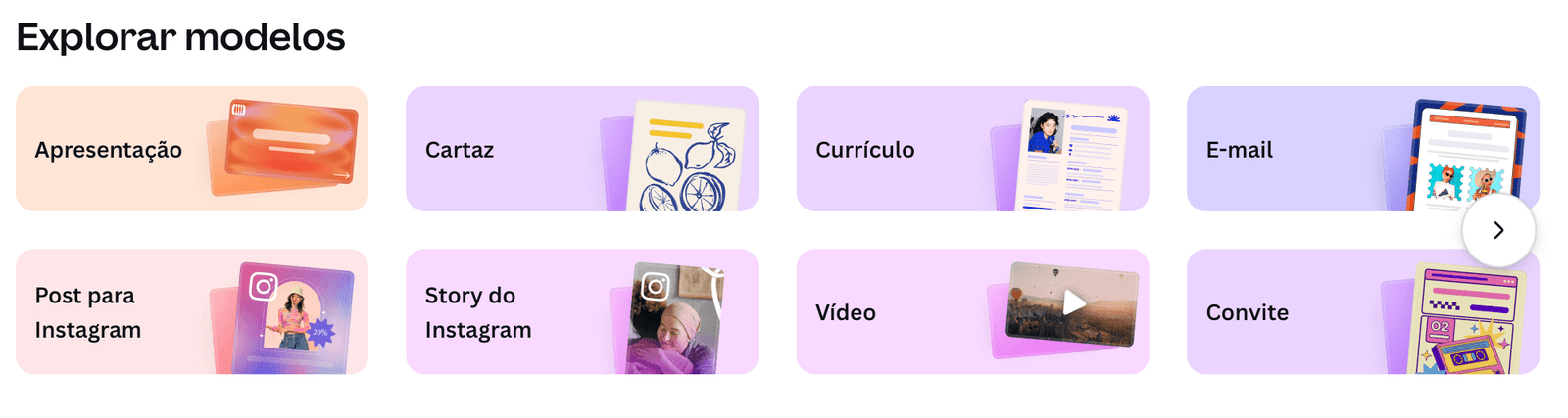 Milhares de Templates do Canva